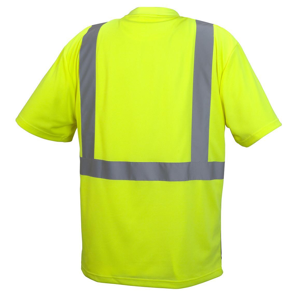 HIGH VISIBILITY ANSI ISEA CLASS 2 REFLECTIVE HI VIS ROAD WORK SAFETY T SHIRT