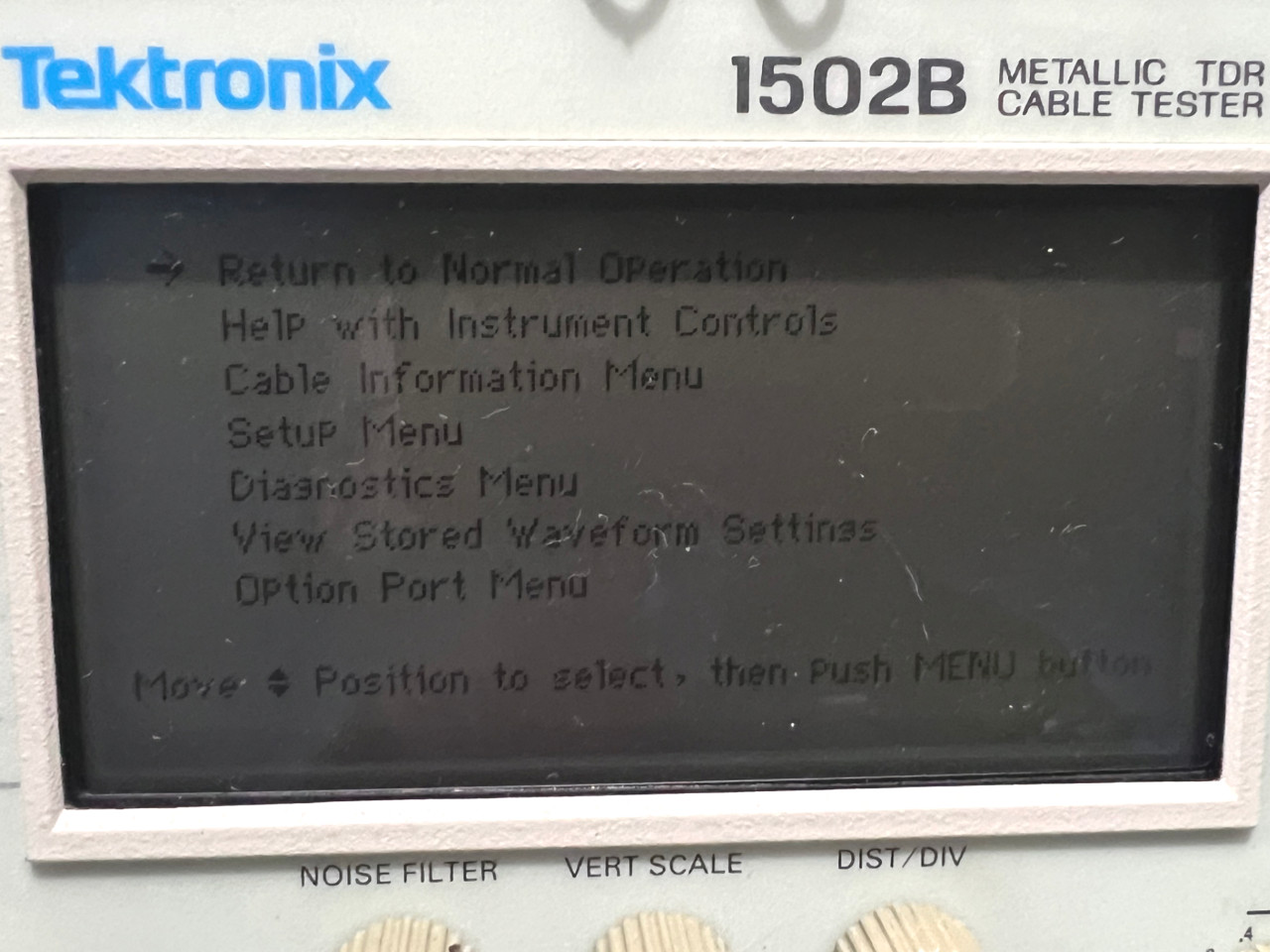 Tektronix 1502B Metallic Time-Domain Reflectometer TDR Benchtop Cable Tester
