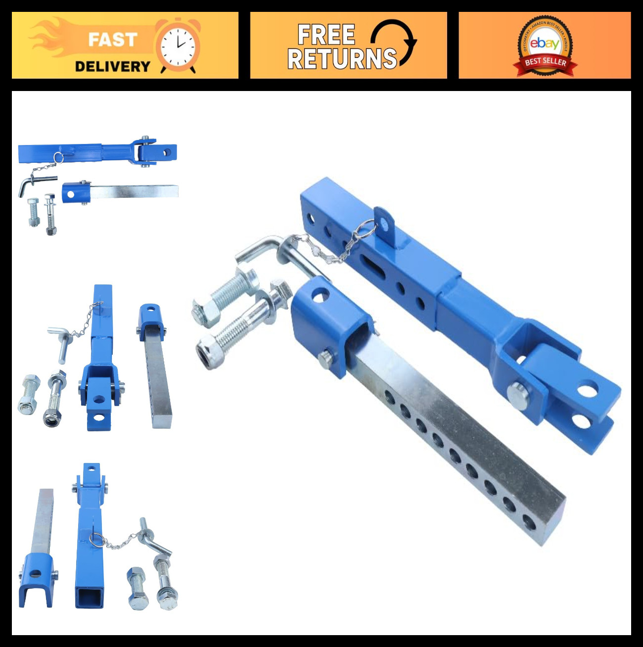 3 Point Hitch Stabilizer for Kubota M Series Tractors – Heavy Duty, Adjustable