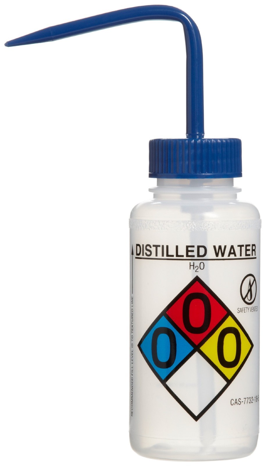 4-Pack 250ml Wide-Mouth Wash Bottles – Safety Vented, Labeled, Distilled Water,