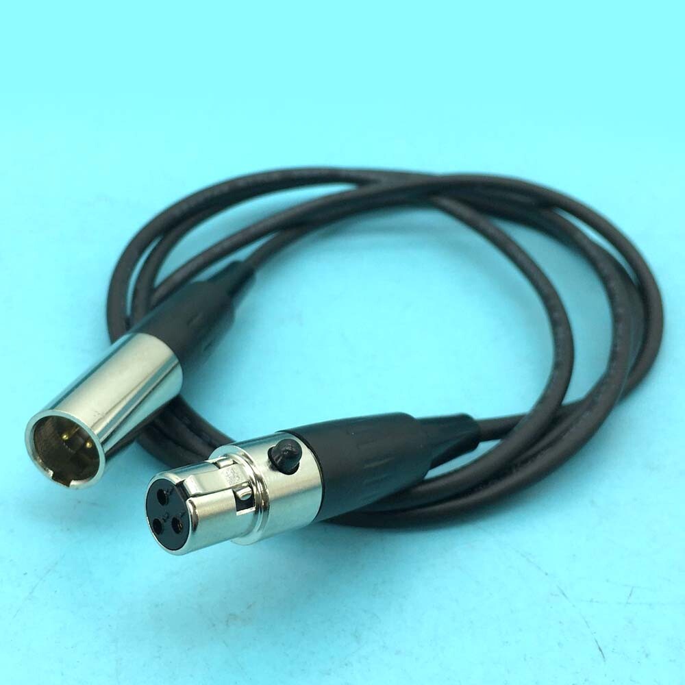 Mini XLR Male 3-pin to Mini XLR Female 3-pin Pro Microphone Cable Audio 50-300cm