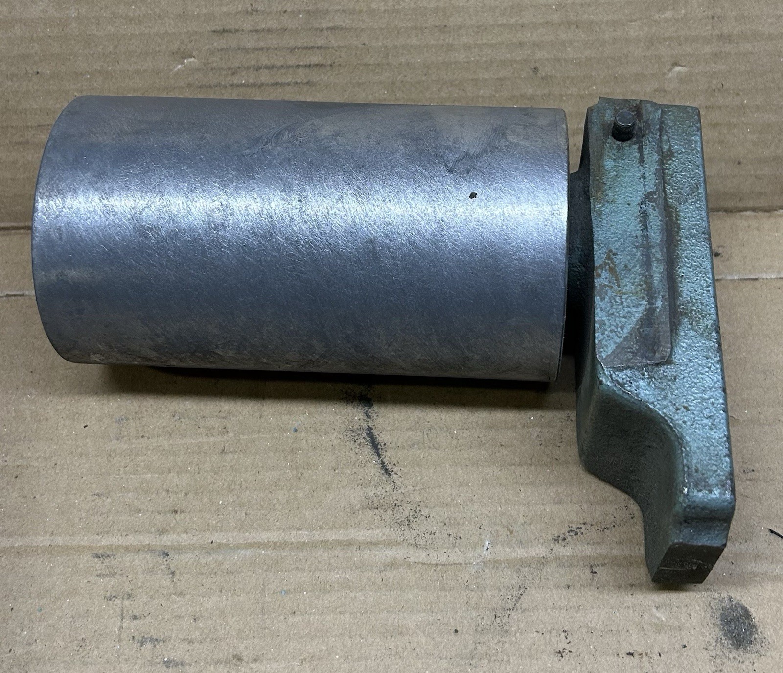 Wilton or Dayton 6 X 48 upper idler drum with guide bars, model 3Z855