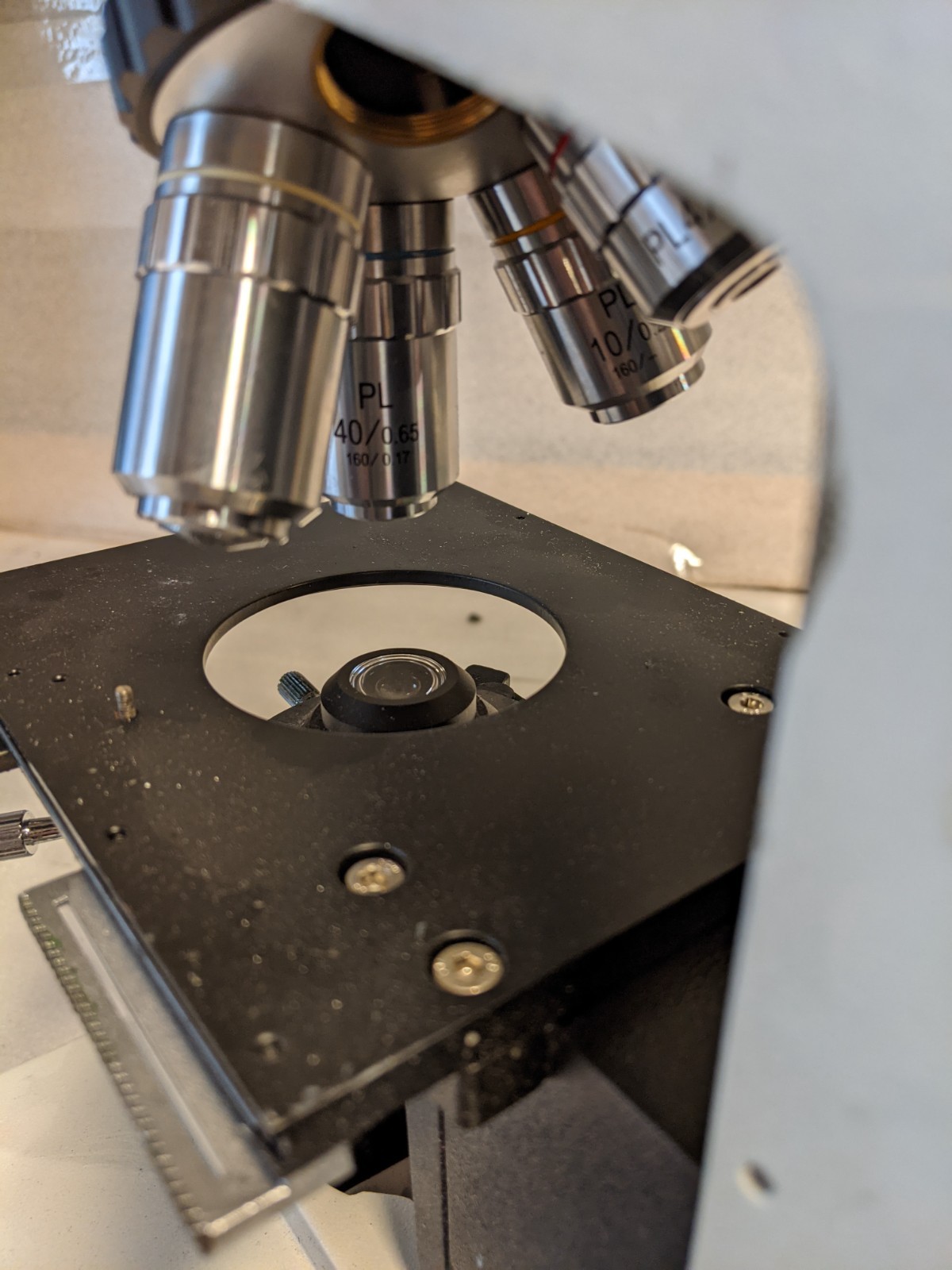 Vista Vision Microscope VWR w/4 Objectives 4x 10x 40x 100x – Missing Binocular