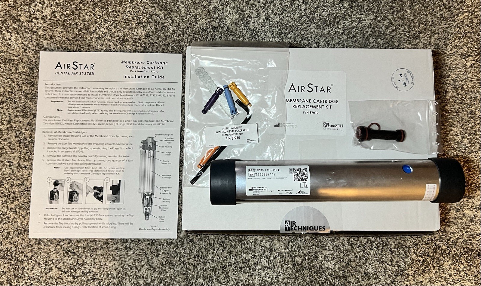 Air Star Membrane Cartridge Replacement Kit 87010