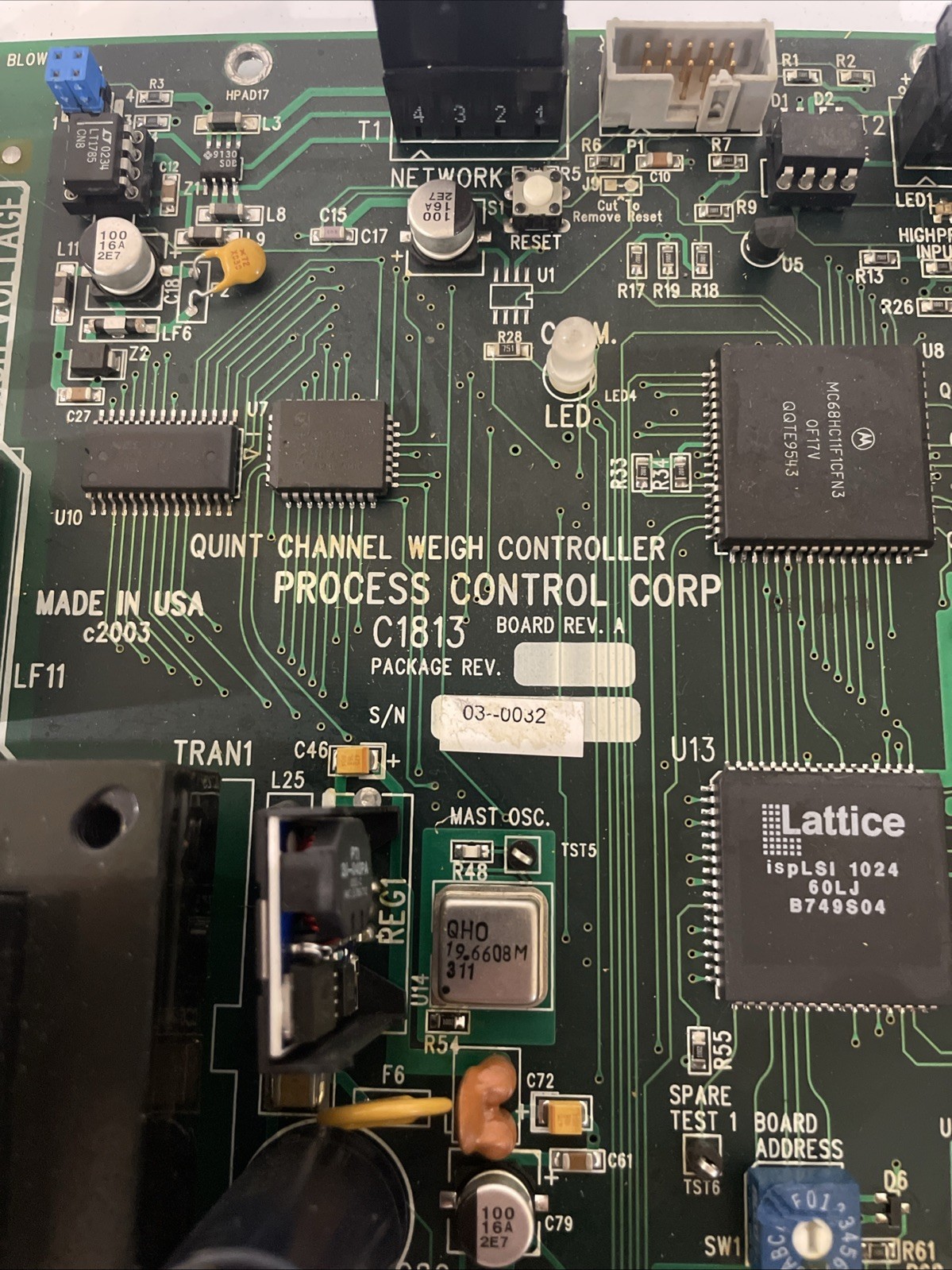 PROCESS CONTROL CORP C1813 / C1813