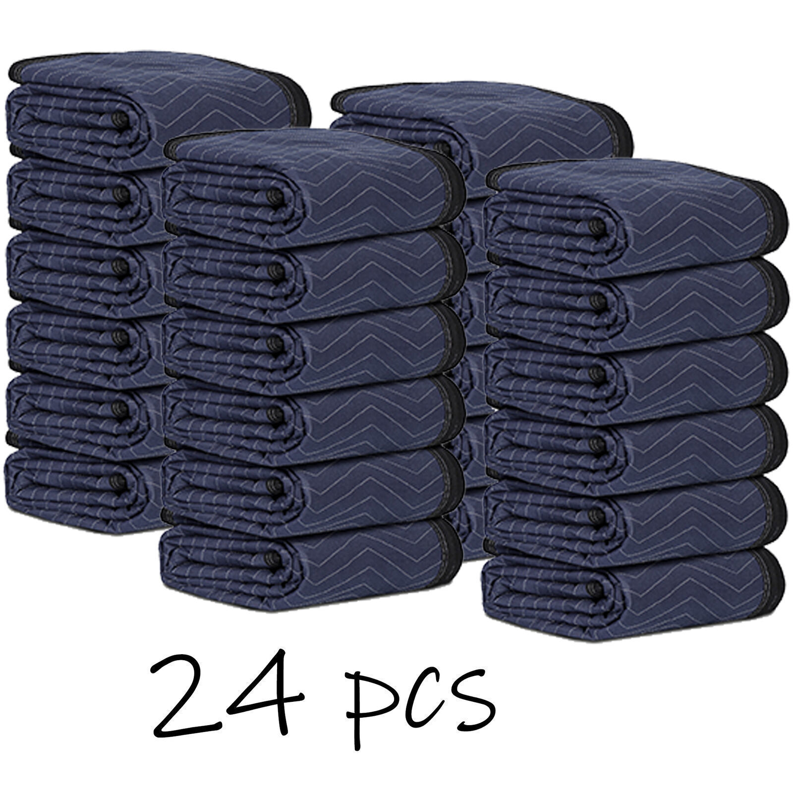 12/24/48 Pack 80» x 72» Moving Blankets Furniture Packing Shipping Blankets