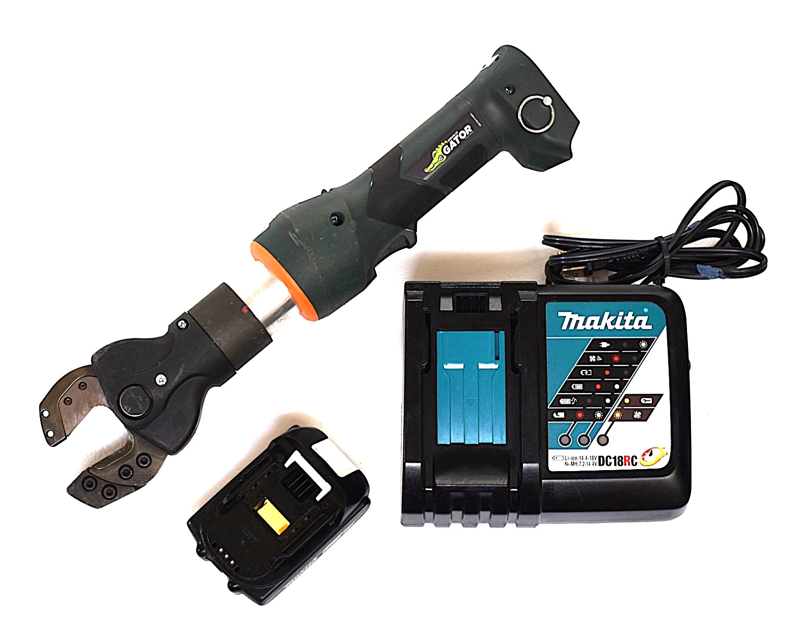 Greenlee Gator 18V ESC25X Cable Guy Wire Cutter 2.0Ah Battery + Charger