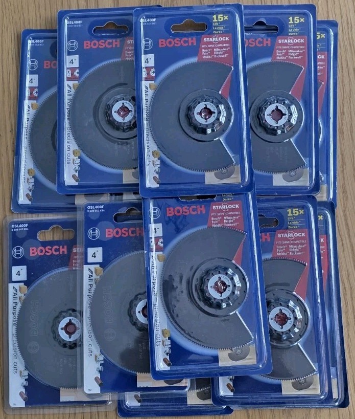 Bosch OSL400F Starlock Oscillating Multi Tool Bi-Metal Segmented Saw Blade, 4″
