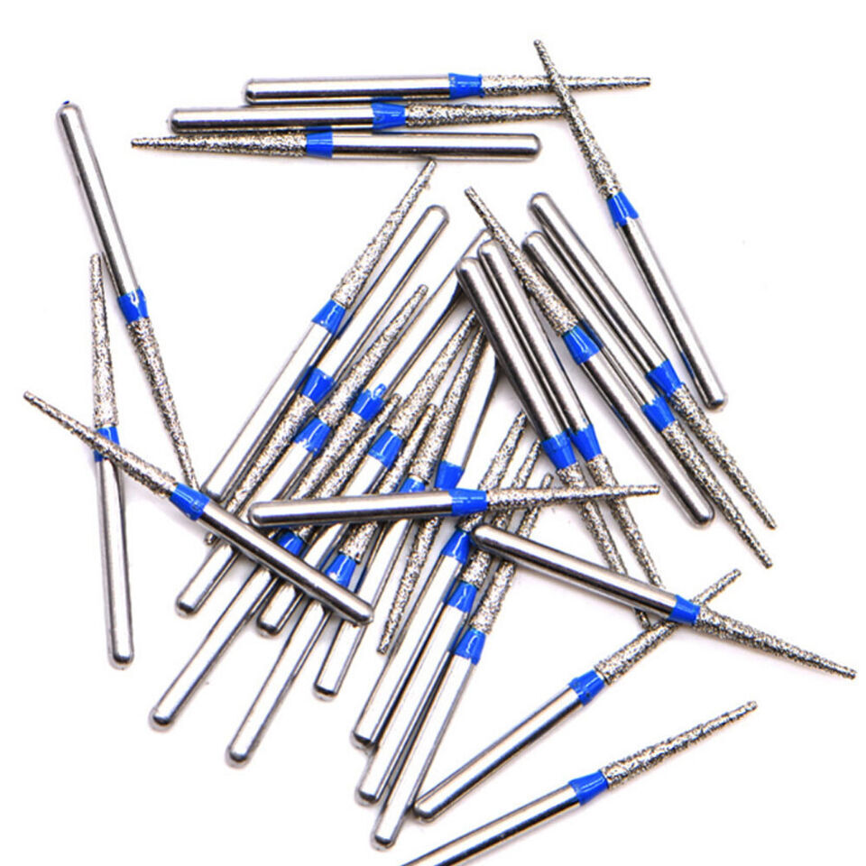 0.99 5Pcs Dental Diamond Burs for High Speed Handpiece FG1.60mm Polishing Burs