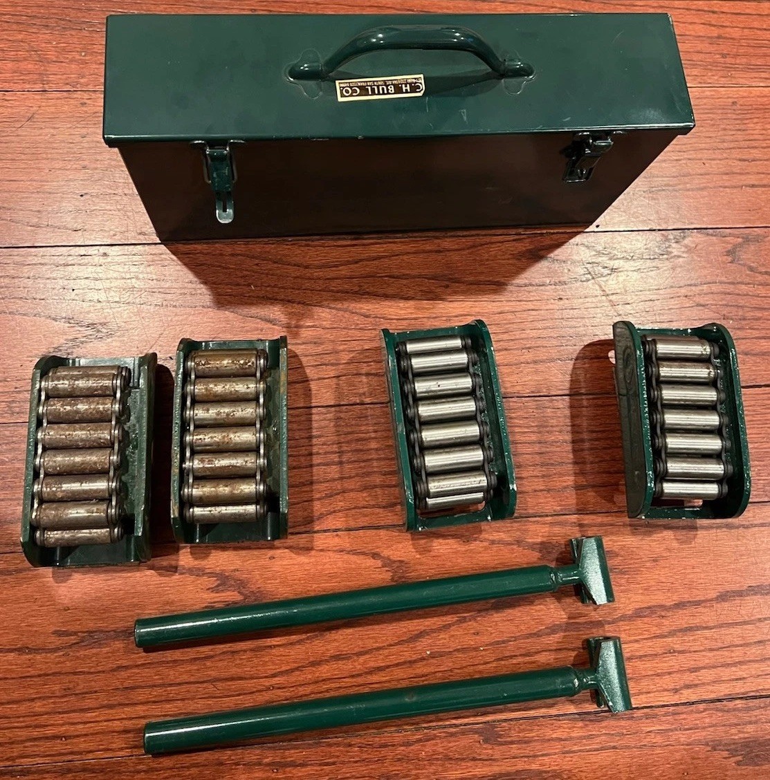 Hilman 3 Ton Light Duty Machinery Rollers Kit w/ Case & Bars