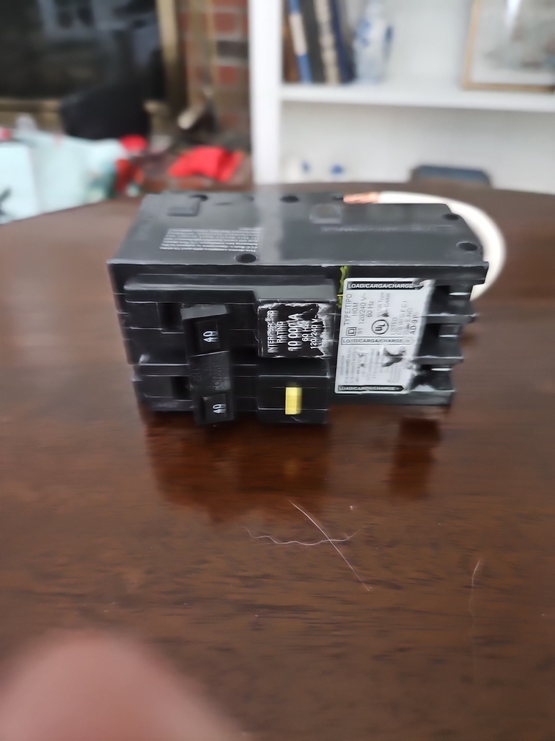Square D Homeline 40Amp GFCI Circuit Breaker 2-Pole HOM240GFIC