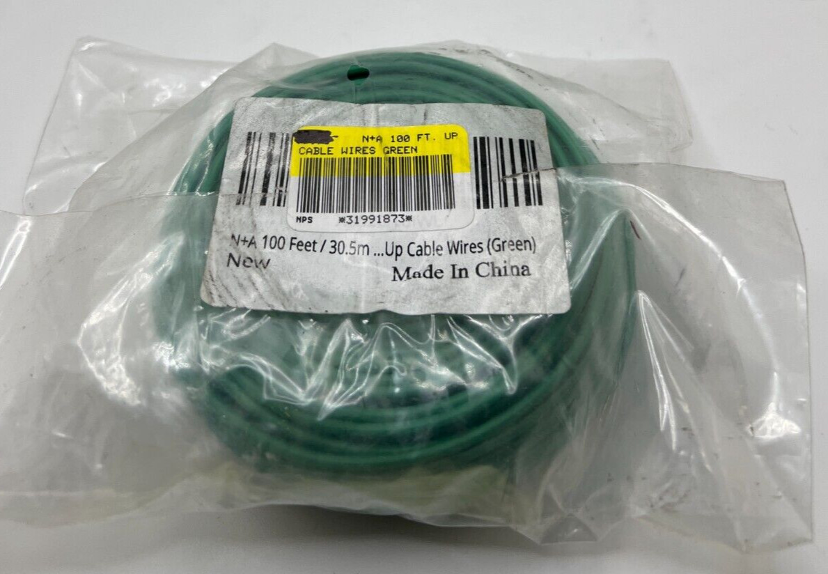 N+A Genuine UP CABLE WIRE GREEN 100FT / 30.5m China