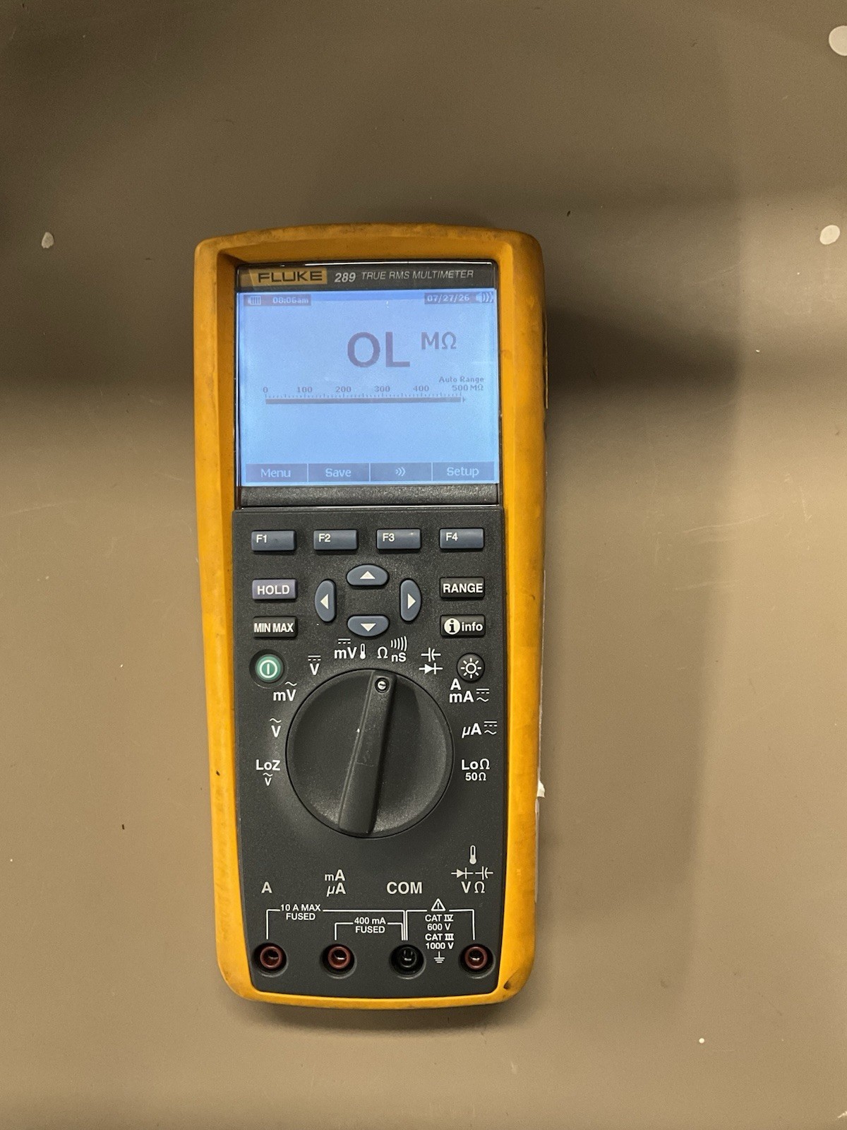 FLUKE 289 TRUE RMS MULTIMETER NO LEADS POWERS ON