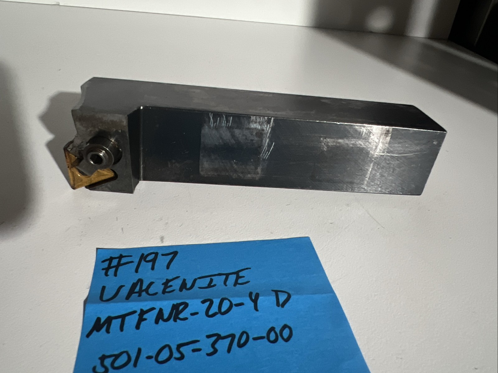 valenite MTFNR-20-4 D Indexible Carbide Lathe Toolholder 6”OAL 1.25 Shank