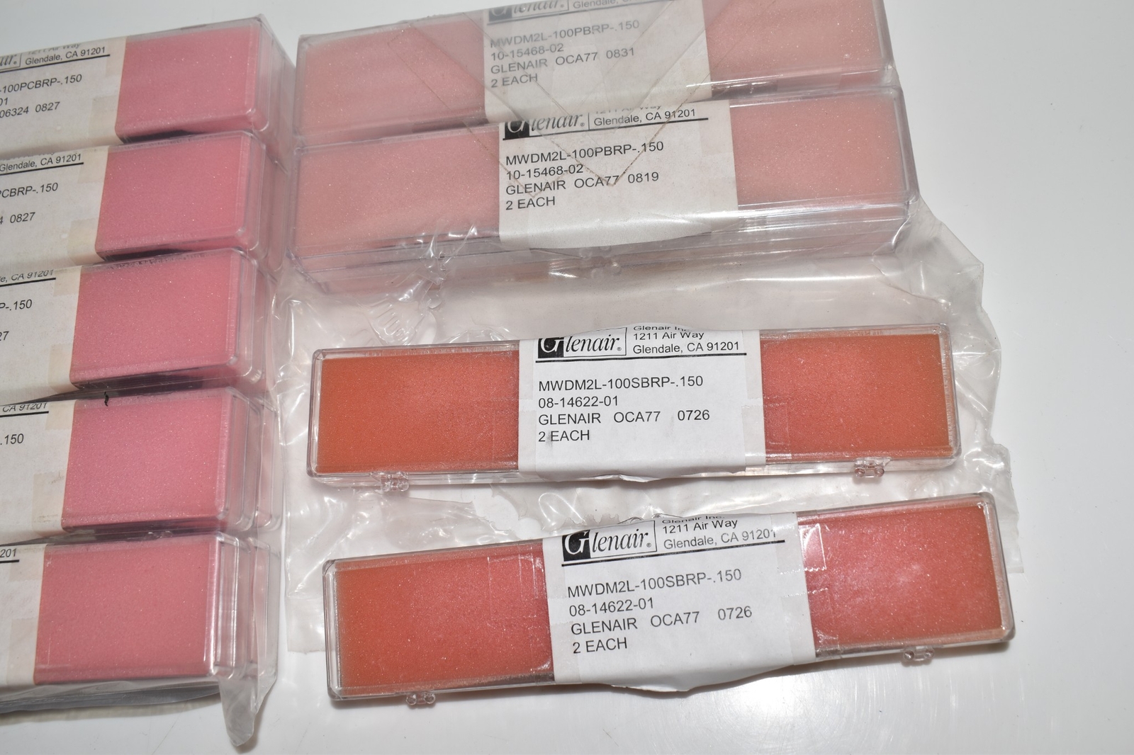 ^^ Glenair MWDM2L-100SCBRP-150 D-Sub Micro-D Connectors –Lot of 42 (MRG66)