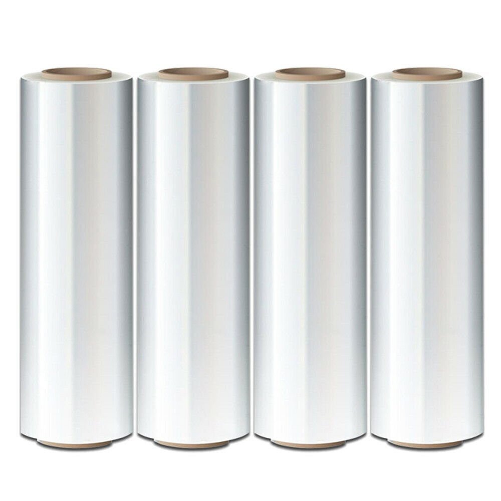 Heavy Duty 4 Rolls Hand Stretch Plastic Film Shrink Pallet Wrap 18″ X 1500 FT