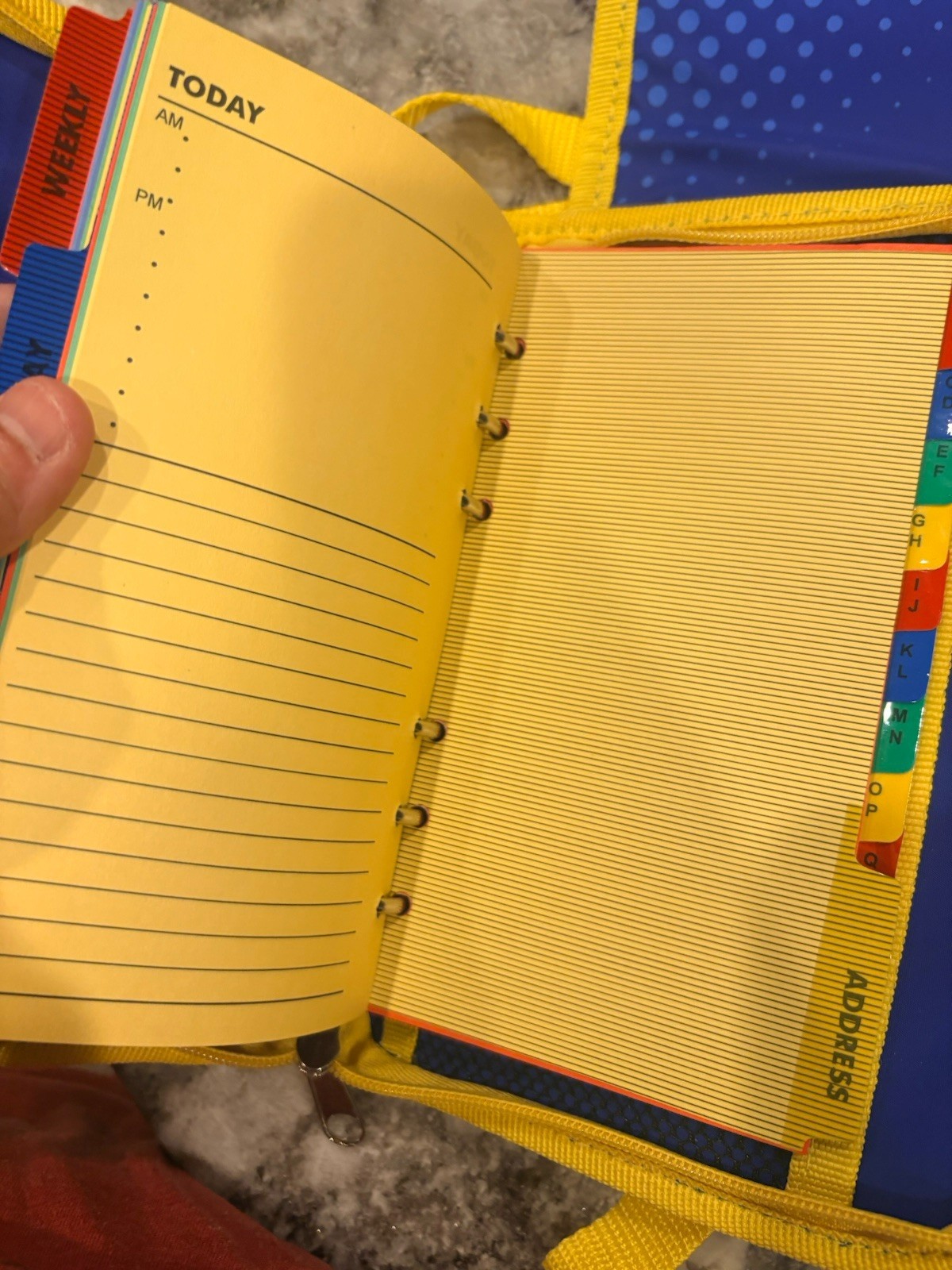 Veggie Tales Day Planner Kids Zipper Notebook Organizer Address Book Shoulder