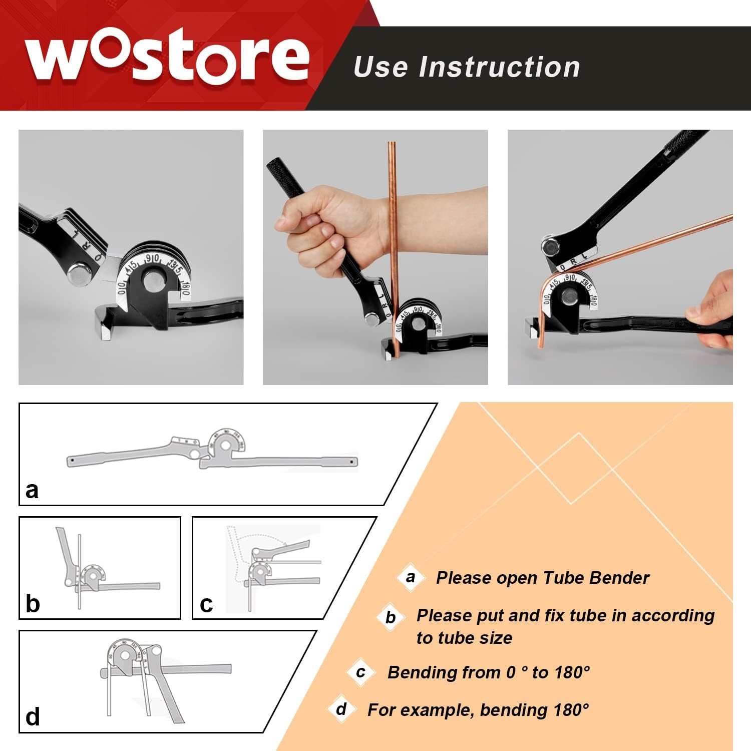 Durable Hand-Powered Tubing Bender – Non-Slip Grip for Effortless Operation