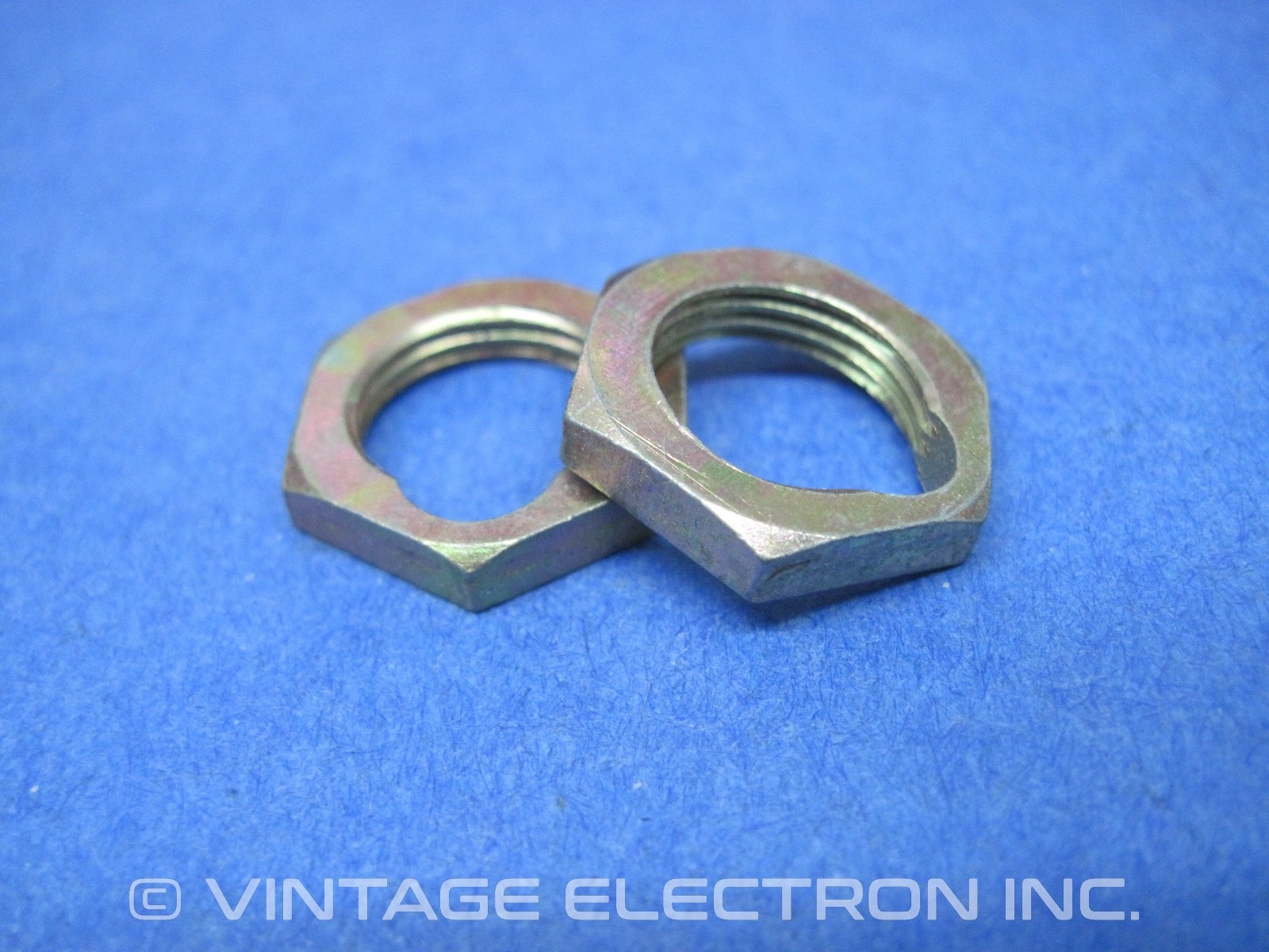 (2) – 1/2″-20 THIN Hex Nuts (w/Notch, Lock) – Zinc Steel ($1.90/lot) – 0.13″ THK