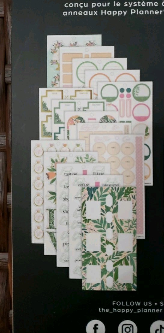 Happy Planner GARDEN WEDDING Value Pack Stickers 1322 Pieces