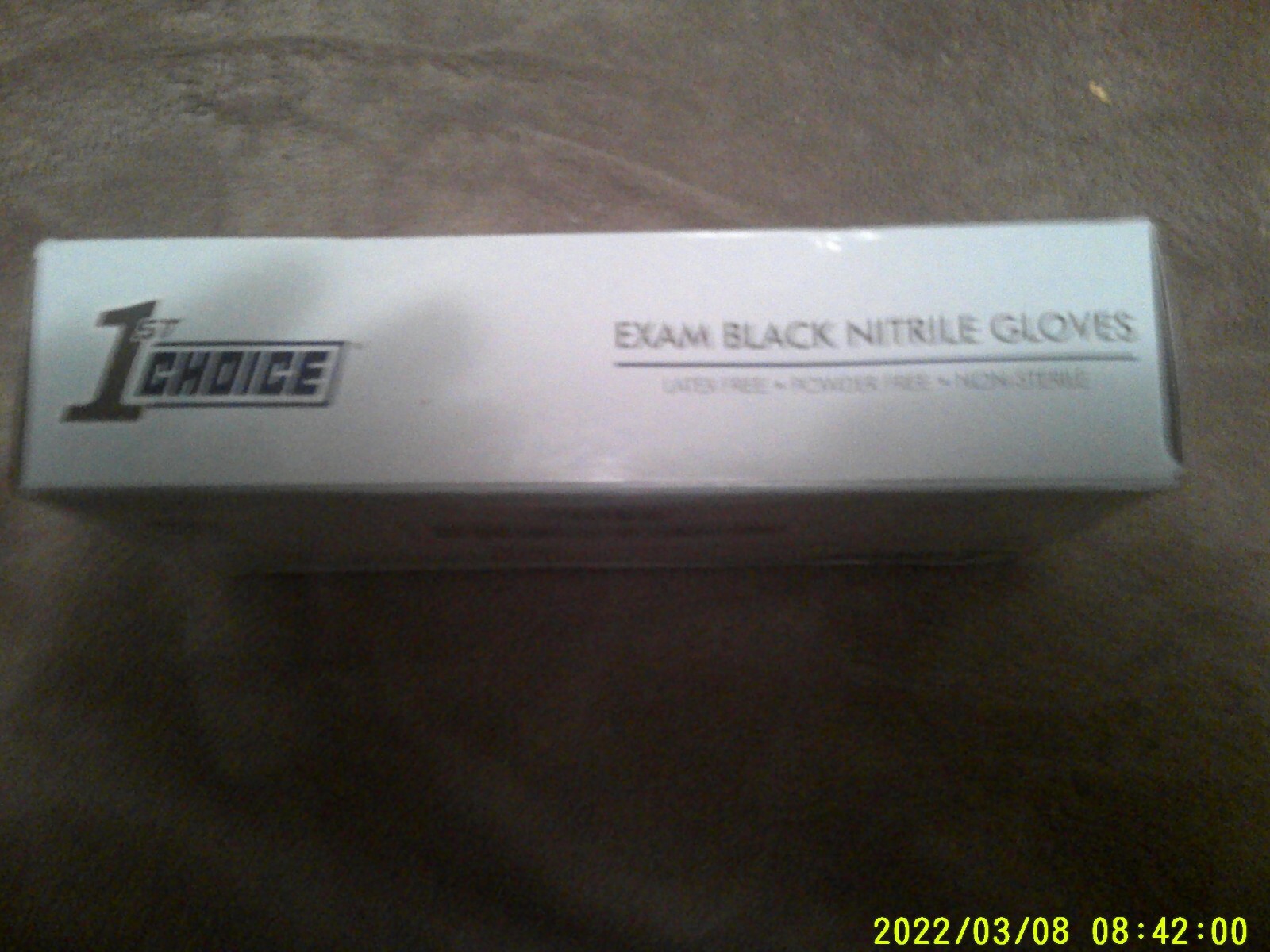New Box of 100 Black Nitrile Powder/Latex Free Safety Gloves-Sz Medium-US Seller