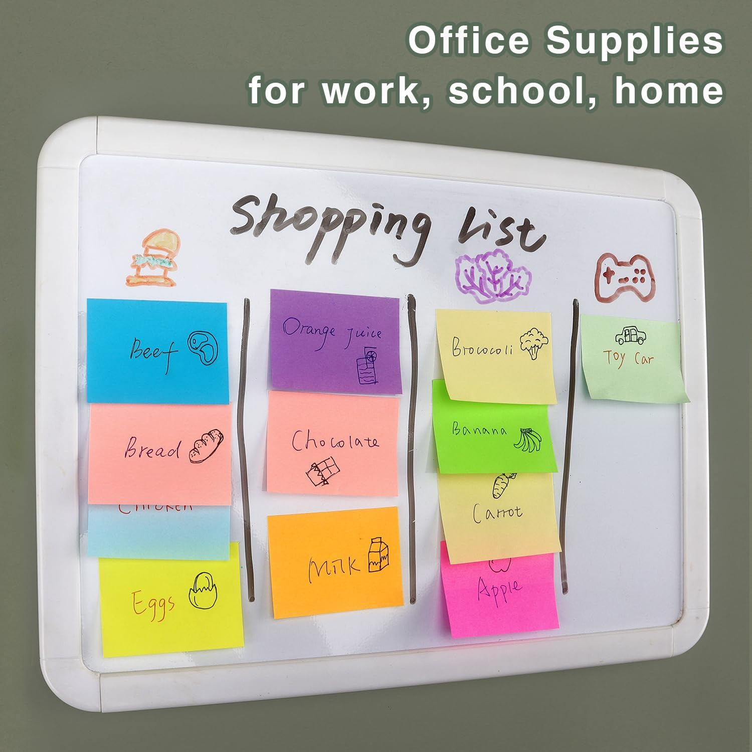 20 Pads Post It Notes 10 Colors 1.5 x 2 Inches Small Post It Notes 100 Sheets