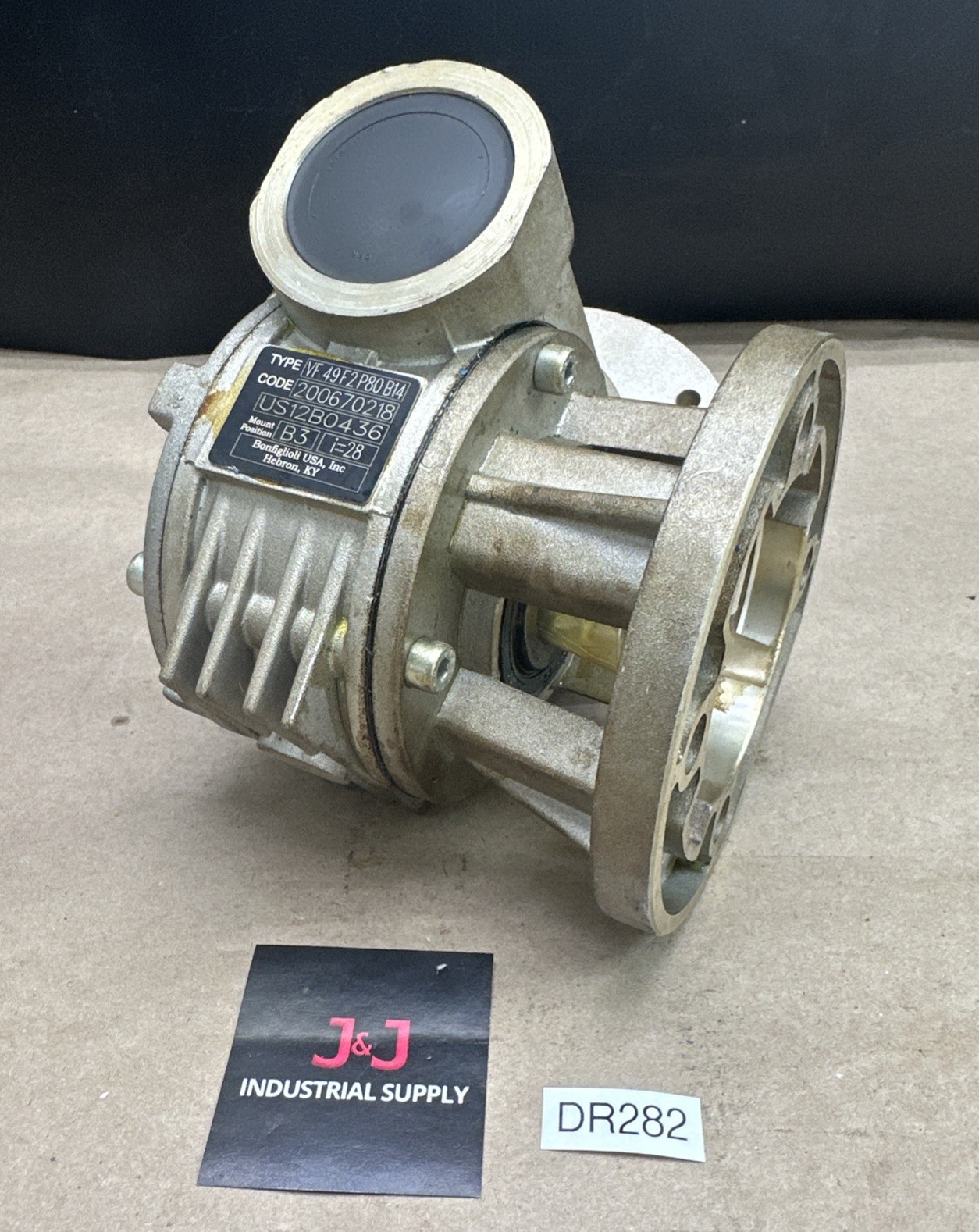 Bonfiglioli VF 49 F2 P80 B14 / B3 28:1 Right Angle Speed Reducer 200670218 🇺🇸