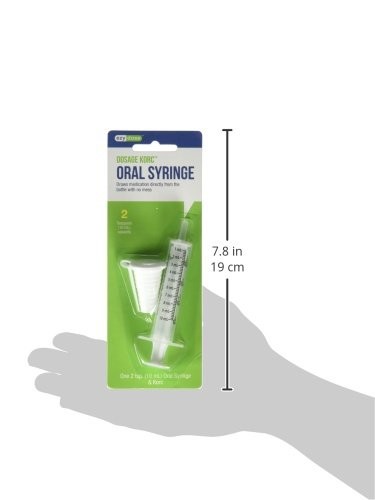 Ezy Dose Oral Medicine Syringe Calibrated Dosage Korc Easy to Use 2 Tsp 10 ml