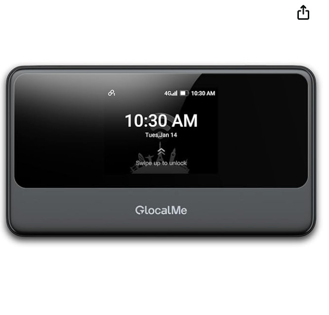 GlocalMe MeowGo G40Pro 4G Portable WiFi Hotspot for Travel in 200+ Countries, Up