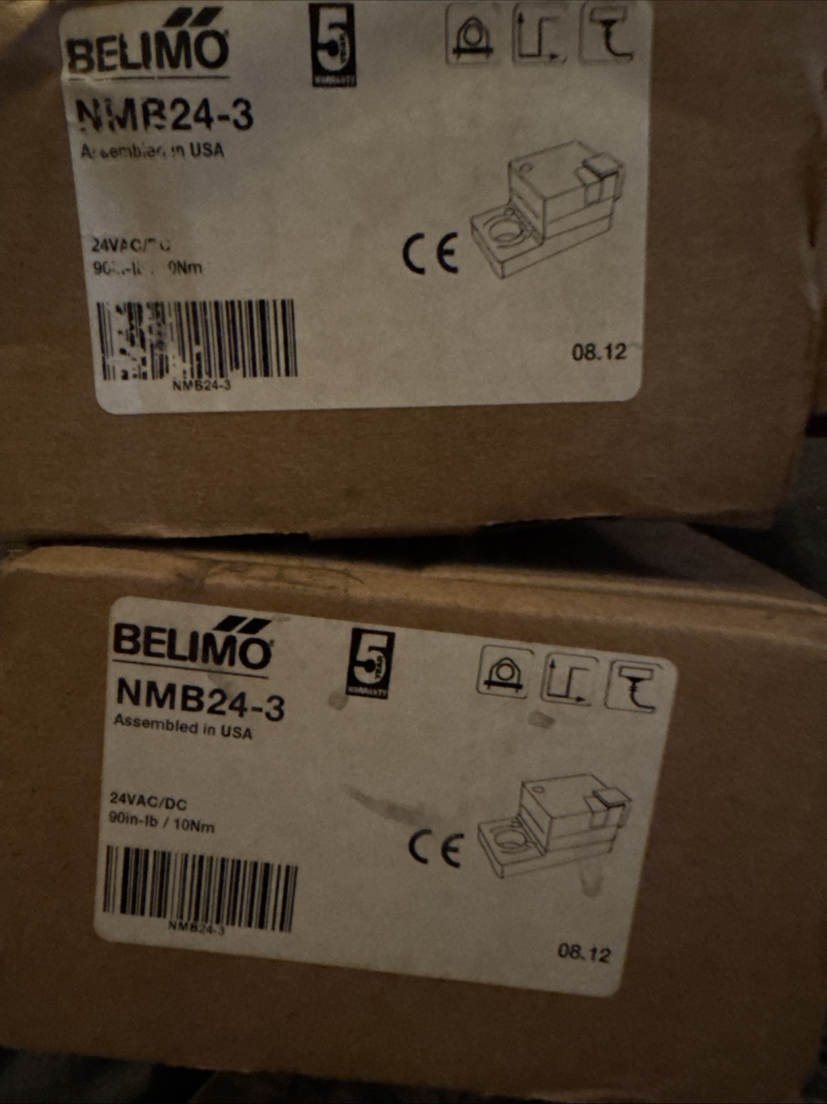 2x Belimo Direct Coupled Damper Actuator NMB24-3 Open Boxes As Shown See PICS!
