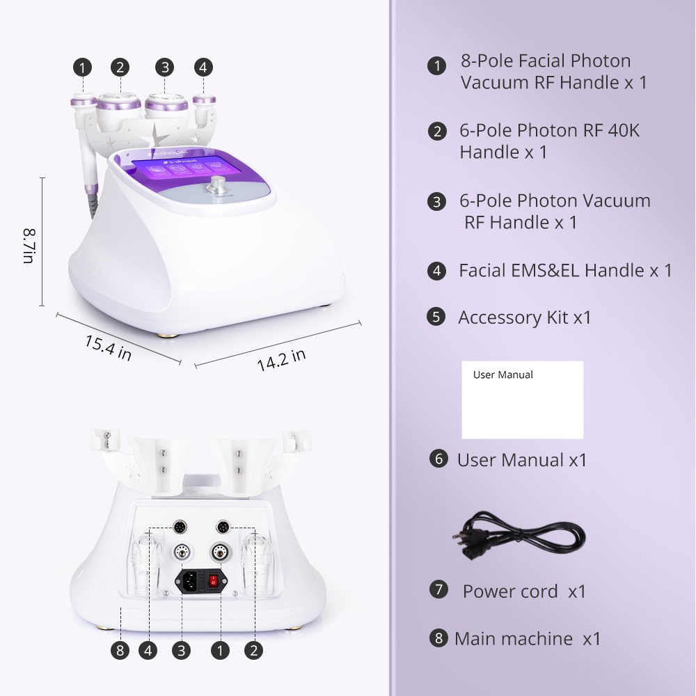 Multifunctional 5 in 1 Beauty Machine Body Massage Facial Skin Care Skin Lifting