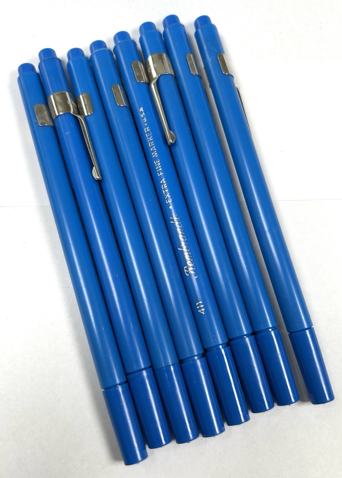 Vintage Rembrandt Extra Fine Marker Lot 13 Blue & Black w/ Original Boxes RARE
