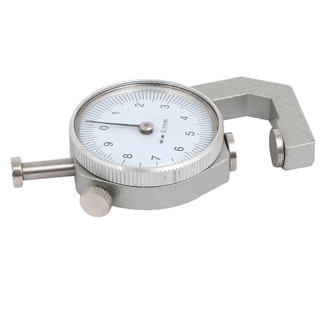 0 to 10mm Range Measuring Tools 0.1mm Resolution Round Dial Thickness Gauge