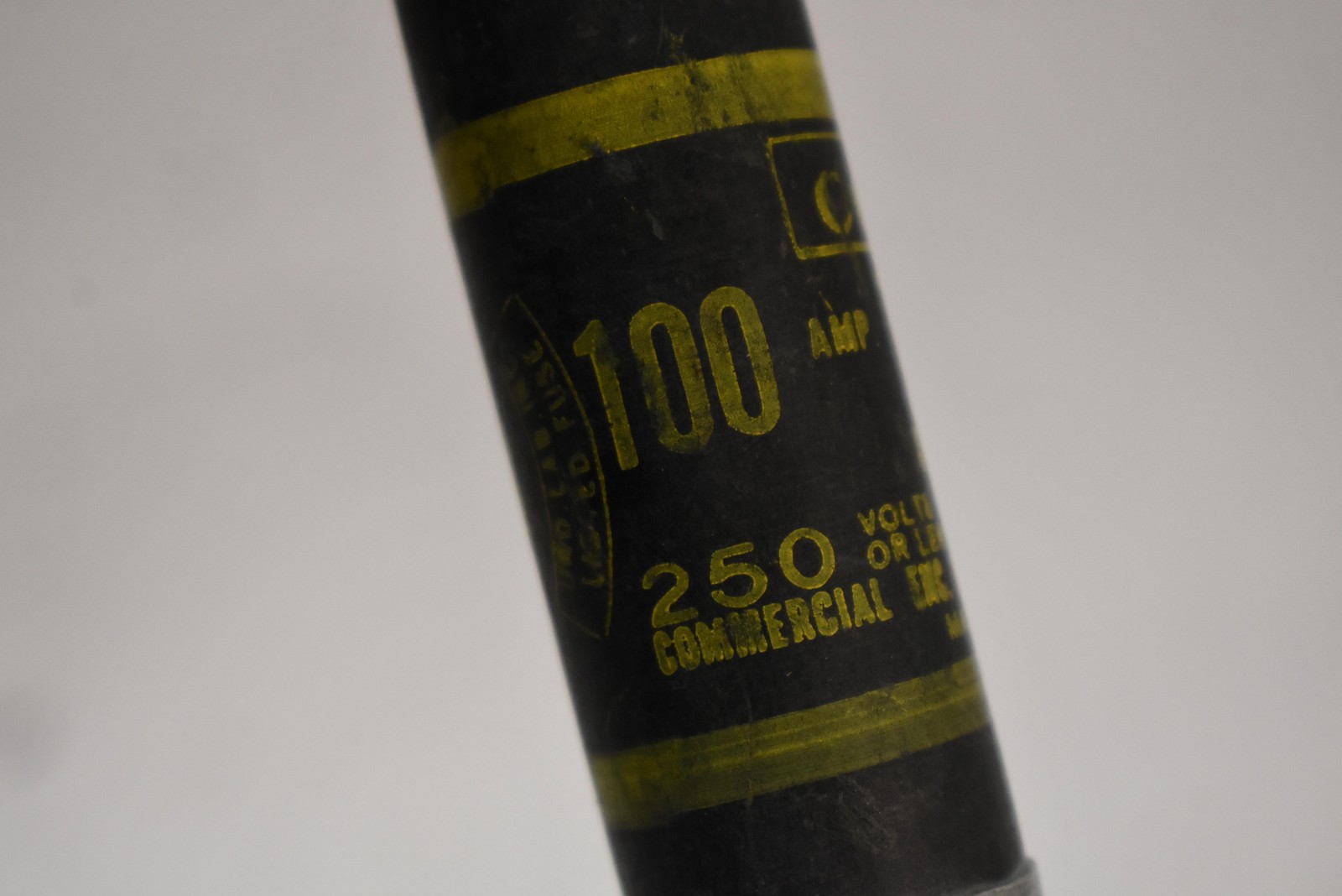 Cefco OT100/250 100A 250V One Time Electrical Fuse Blade Copper Black Made USA