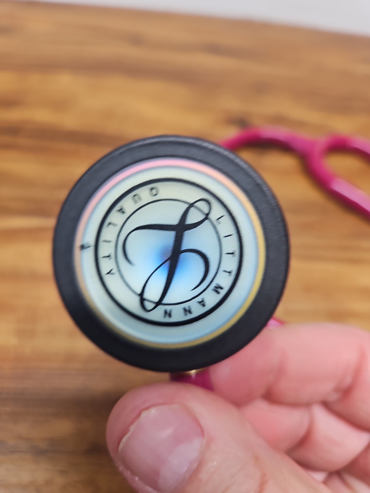 3M Littmann Classic III Stethoscope, Raspberry Tube, Rainbow Finish