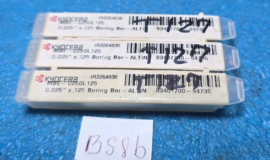 KYOCERA 0.025″ X .125 BORING BAR 3PCS