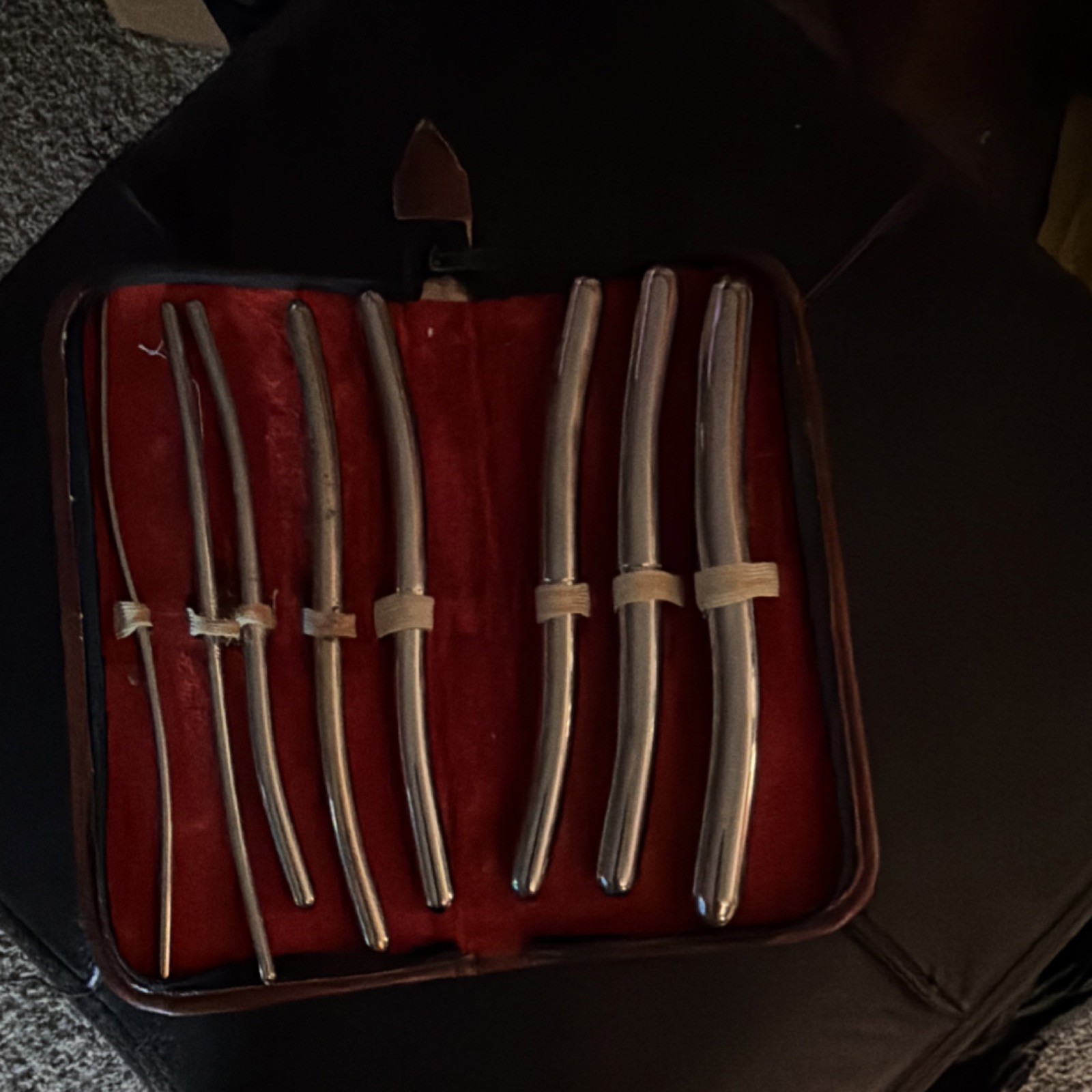 Hegar Dilator Set in Case for Urology Obstetrics Gynecology Urethral Use
