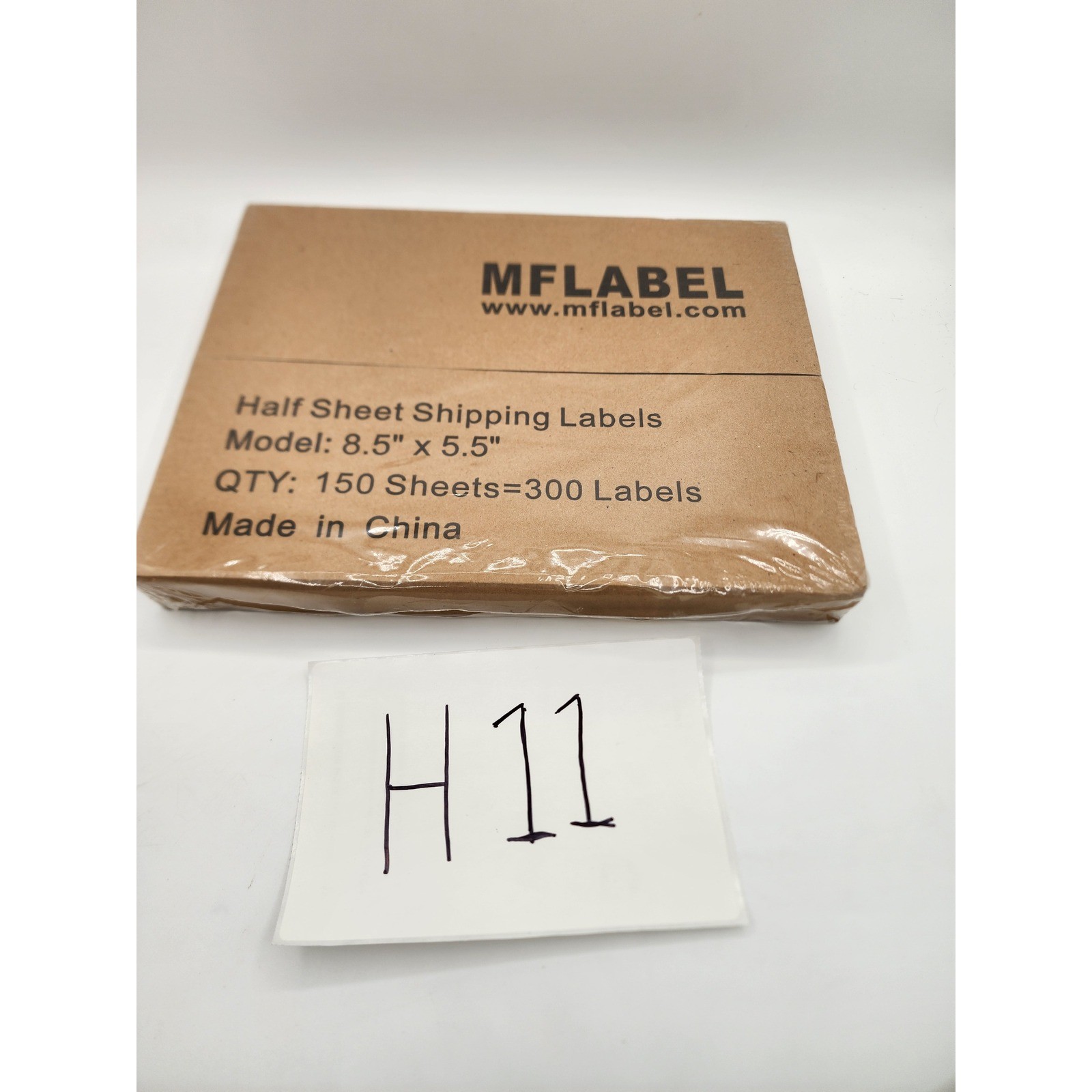MFlabel Half Sheet Shipping Labels 8.5″ x 5.5″ 300 Labels 150 Sheets