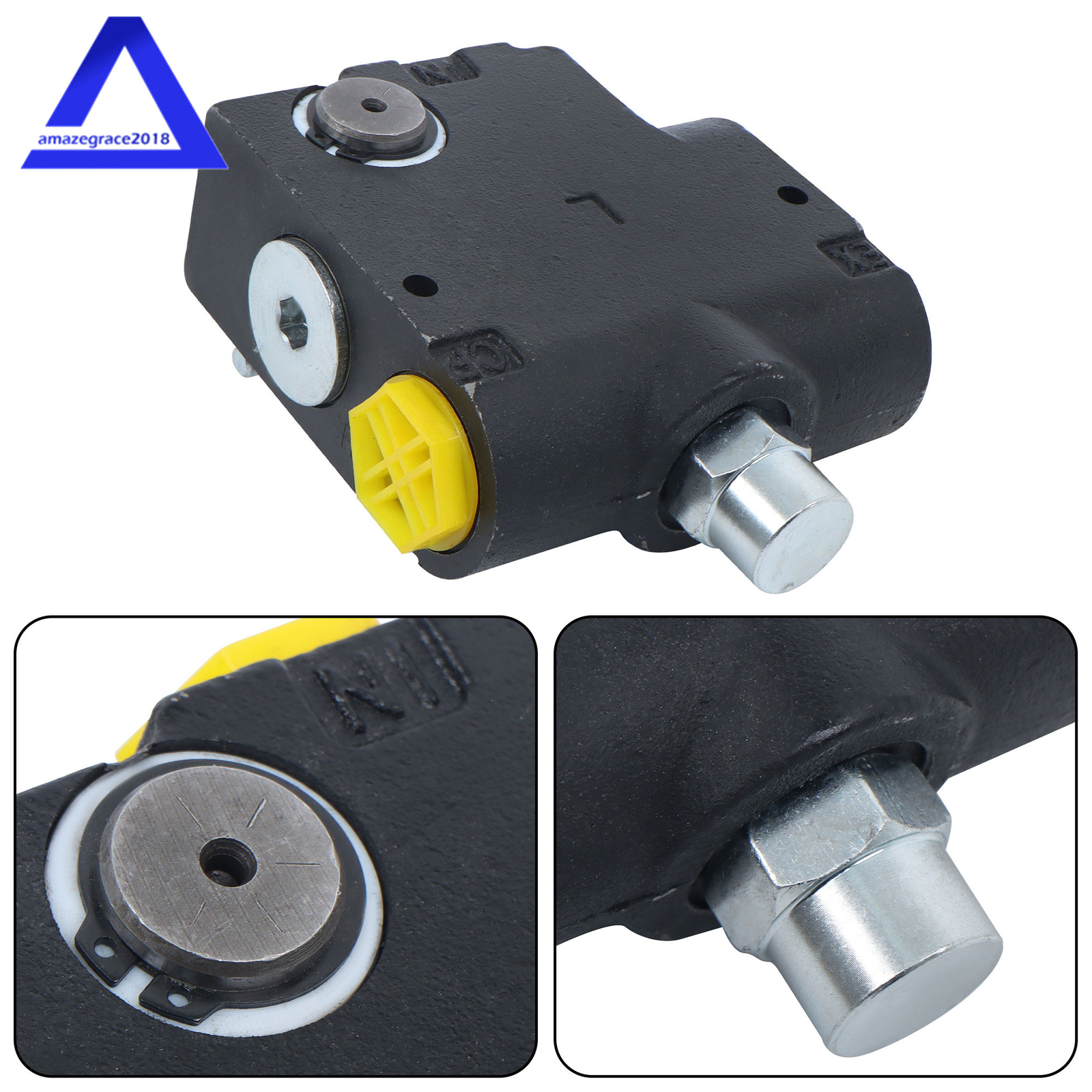 0-30 GPM, Hydraulic Adjustable Variable Flow Control Valve w/ Relief, 3/4” NPT