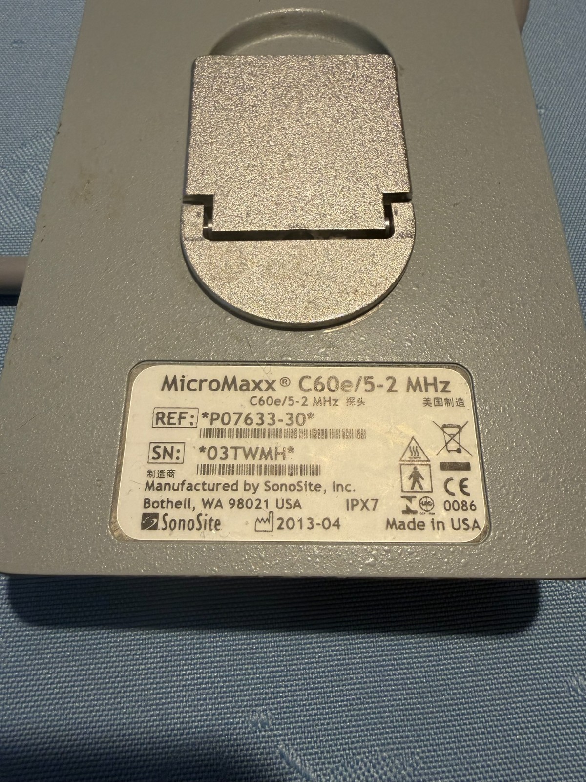 Sonosite MicroMaxx C60e/5-2 MHz Curved Array Transducer Used Good condition