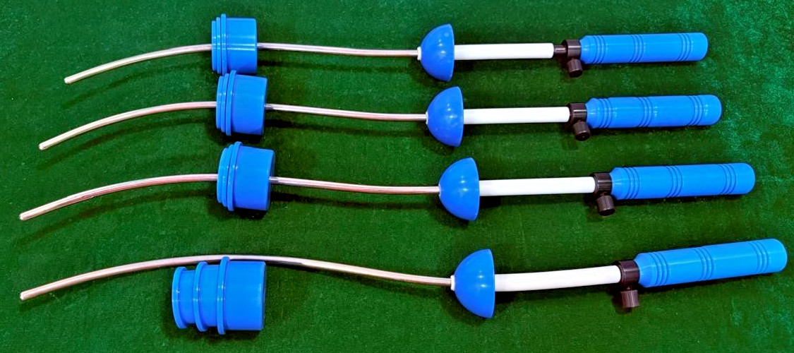4pc Laparoscopic Gynecology Marva-Type Uterine Manipulator with 3 Cups Reusable