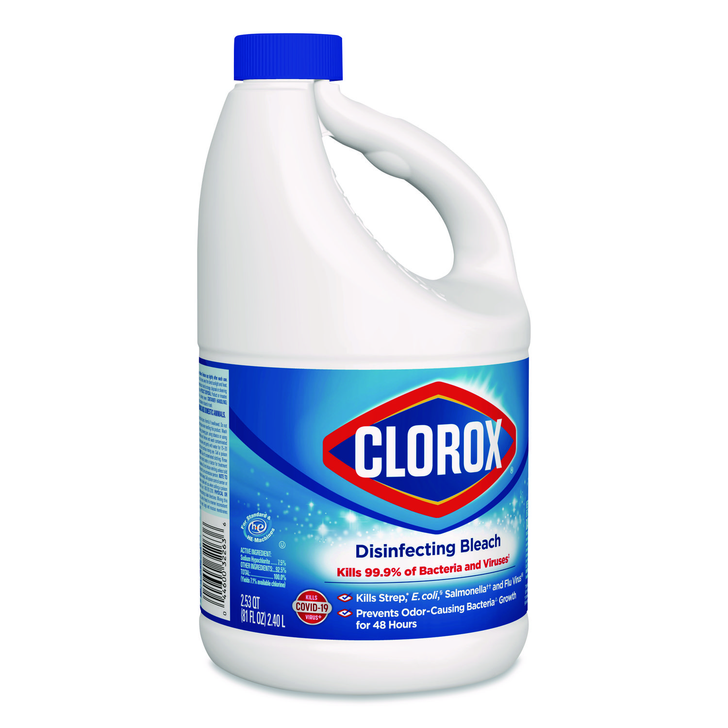 REGULAR BLEACH WITH CLOROMAX TECHNOLOGY, 81 OZ BOTTLE, 6/CARTON