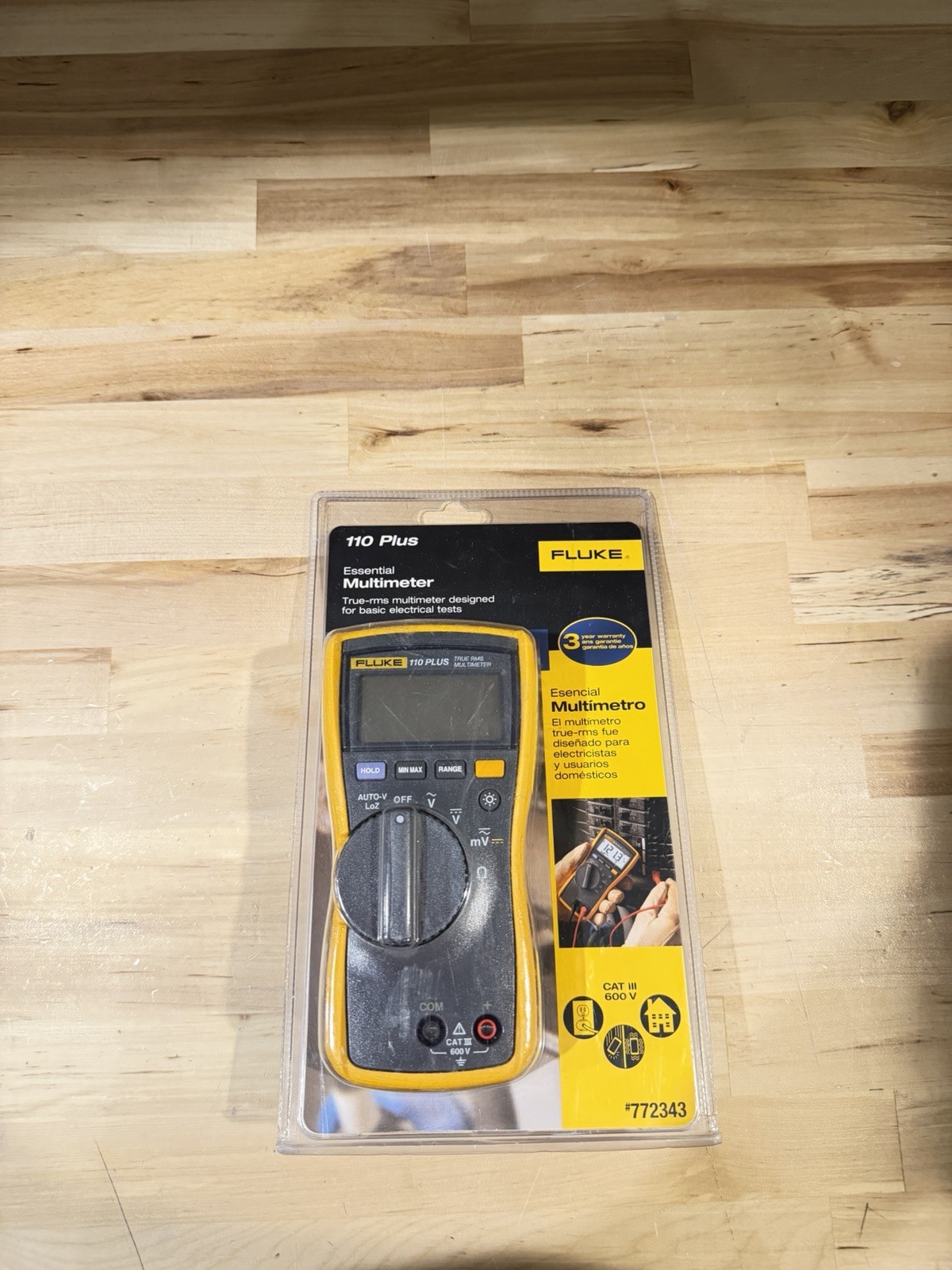 FLUKE 110 PLUS ESSENTIAL MULTIMETER W/ LEADS SHIPS FAST