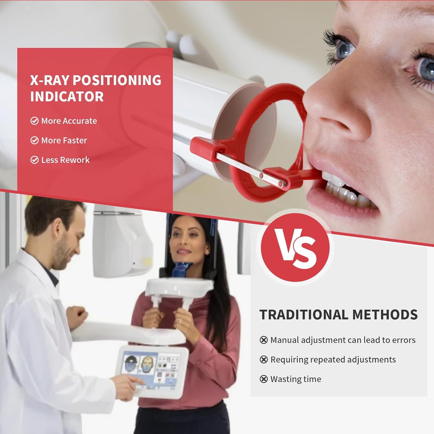 Dental Digital Sensor Holder X-Ray Aiming Ring Bitewing/Anterior/Posterior Arm