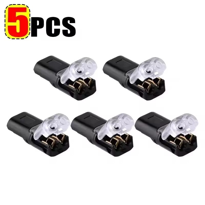 1-100pcs Double-Wire Plug-in Connector,Cable Clamp with Locking Buckle AWG 18-22