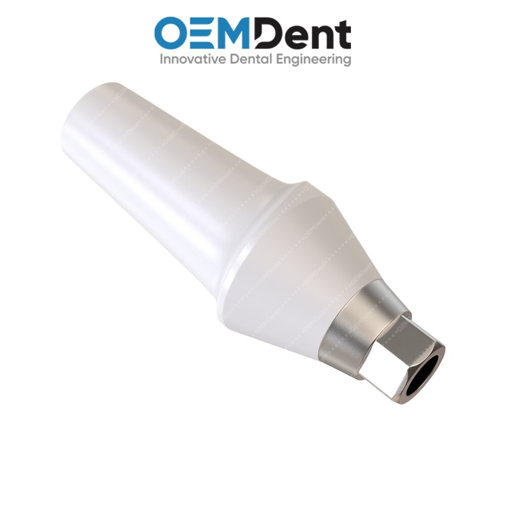 Straight Zirconia Abutment With Titanium Base Compatible NobelActive®️NP Conical