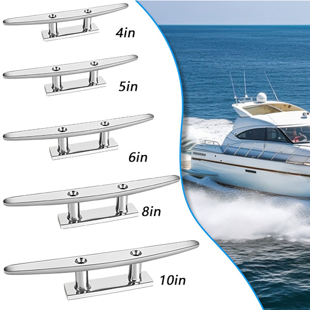 4/5/6/8/10 IN Boat Cleat Open Base 316 SS Deck Cleat Boat Dock Cleat Rope Cleat