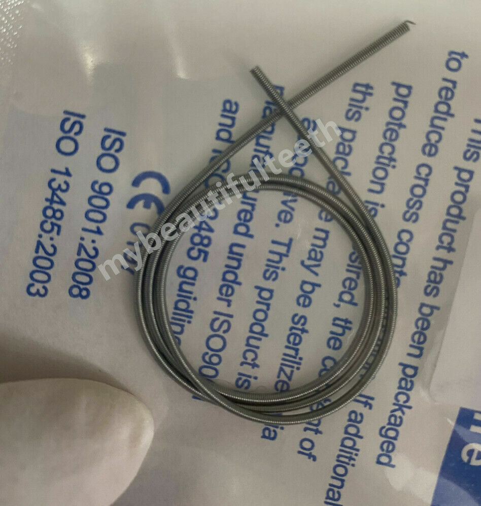 1~100Pack Dental NiTi Close Coil Spring Open 012/010 300mm Archwire Brackets