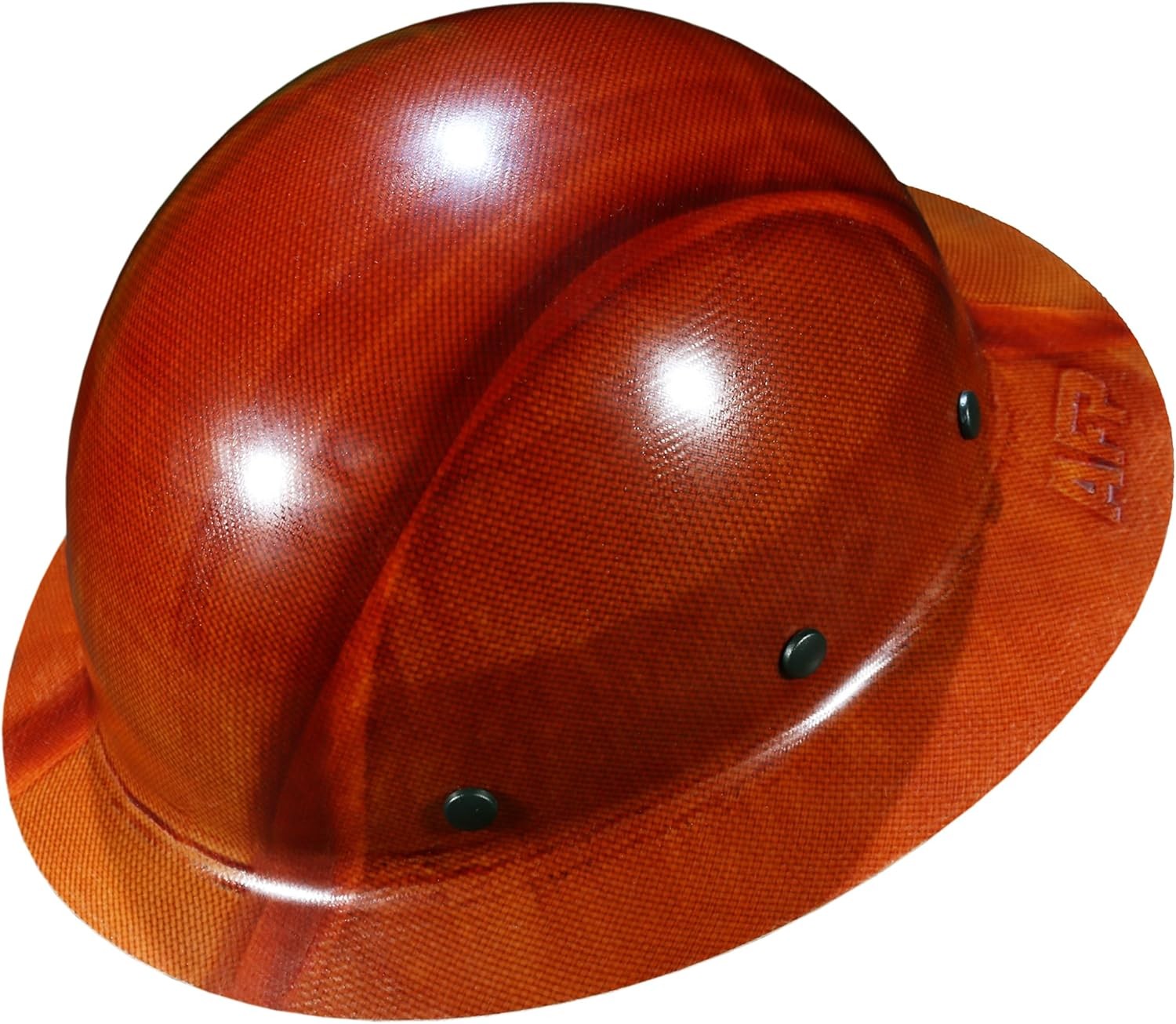 AFP Fiber Full Brim Hard Hat | 6 Point Ratchet Suspension | OSHA & ANSI Rated