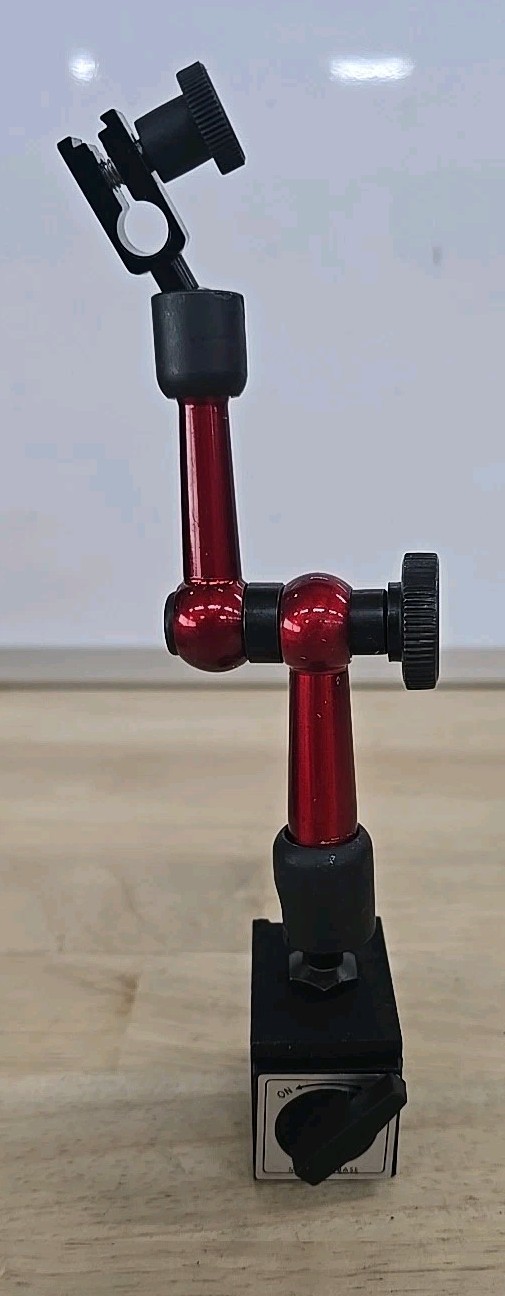 Red Adjustable Magnetic Base Holder for Digital Dial Indicator